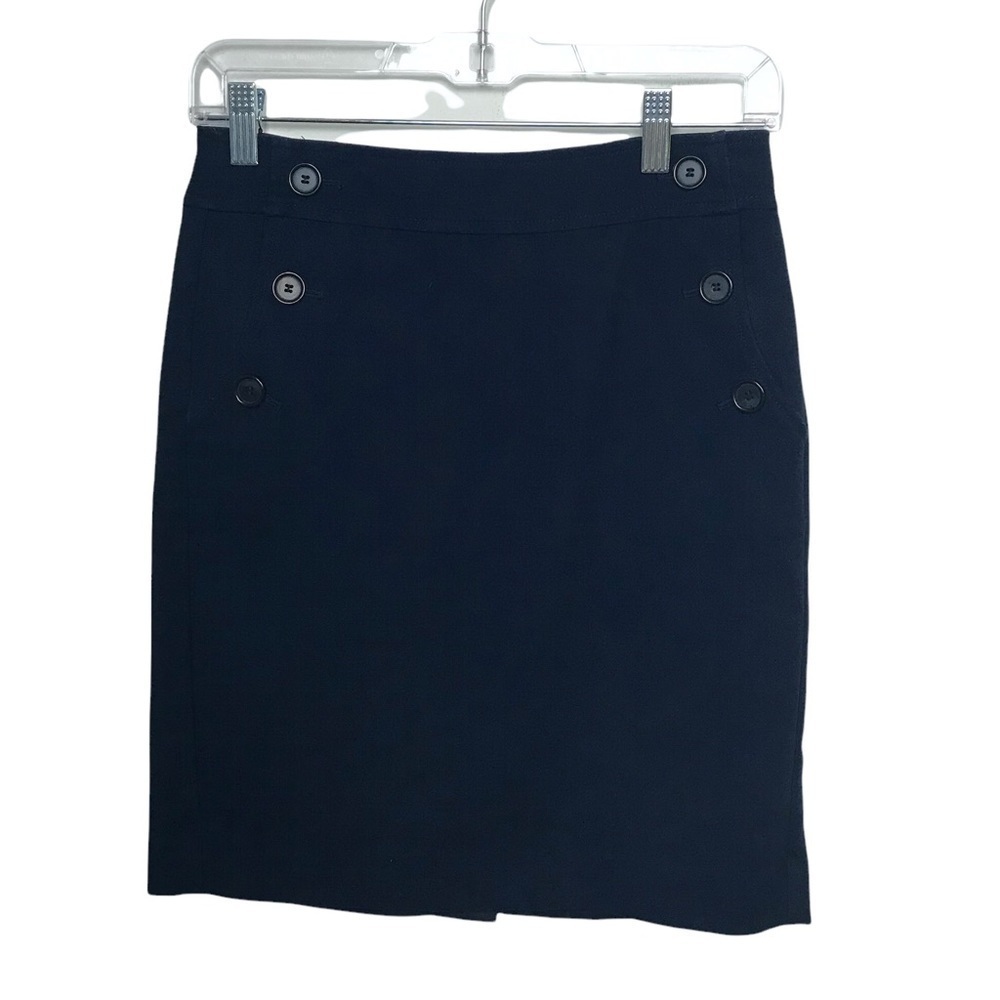 Ann Taylor Loft Petite Outlet Blue Mini Skirt